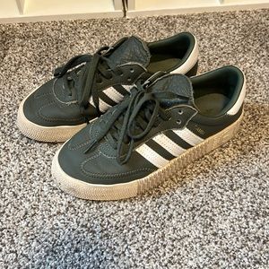 Green platform ADIDAS Sambarose woman’s us sz 5 (fits like a 6)